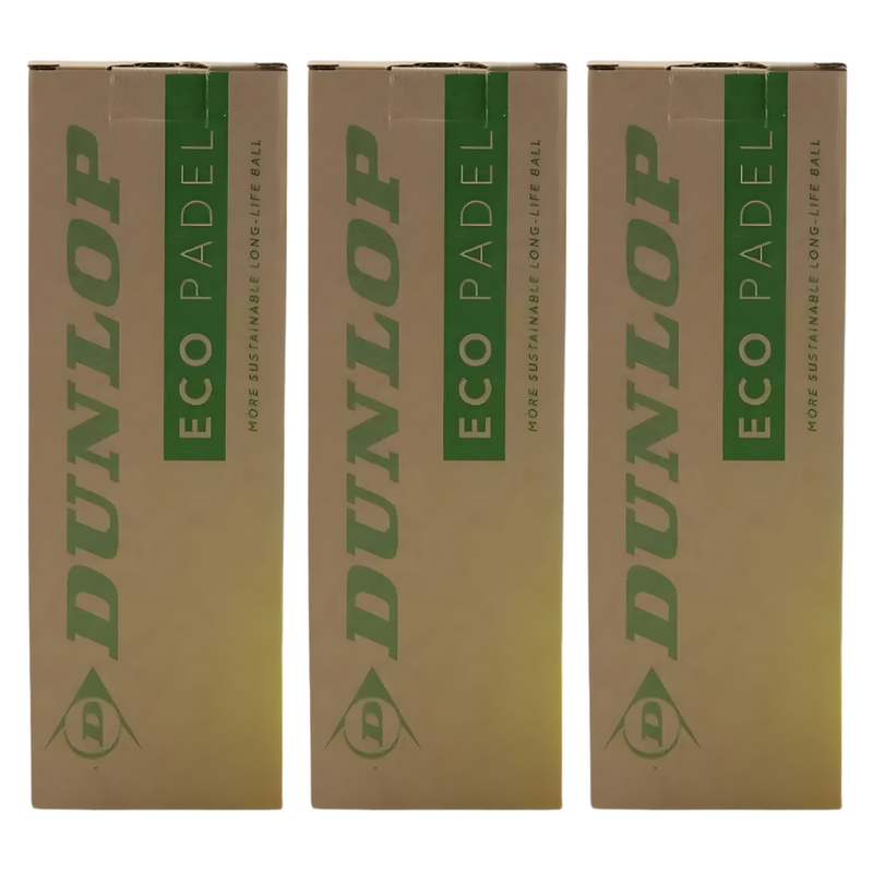 Tripack de 3 balles Dunlop Eco Padel - Esprit Padel Shop