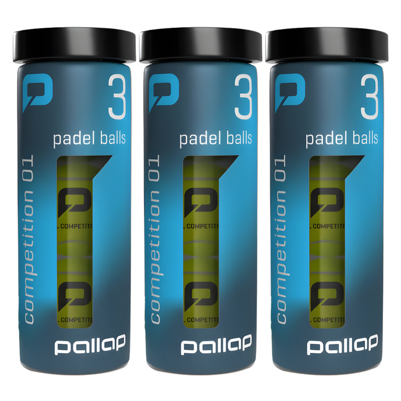 Tripack de 3 balles Pallap Competition 1 - Esprit Padel Shop