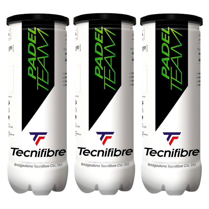 Tripack de 3 balles Tecnifibre Team - Esprit Padel Shop