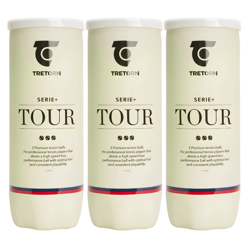 Tripack de 3 balles Tretorn Serie+ Padel Tour - Esprit Padel Shop