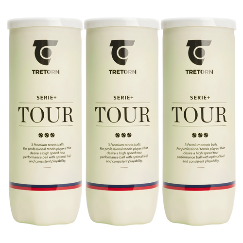 Tripack mit 3 Bällen Tretorn Serie+ Padel Tour - Esprit Padel Shop