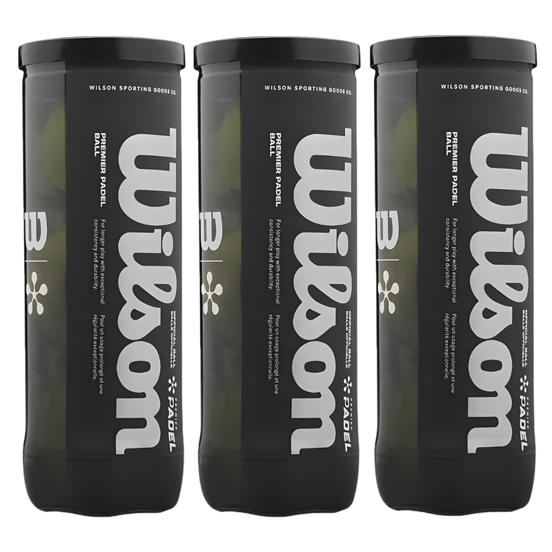 Tripack de 3 balles Wilson Premier Padel - Esprit Padel Shop