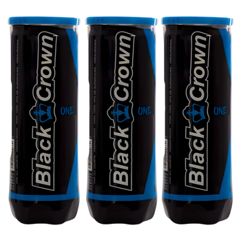 Tripack de 3 balles Black Crown One - Esprit Padel Shop