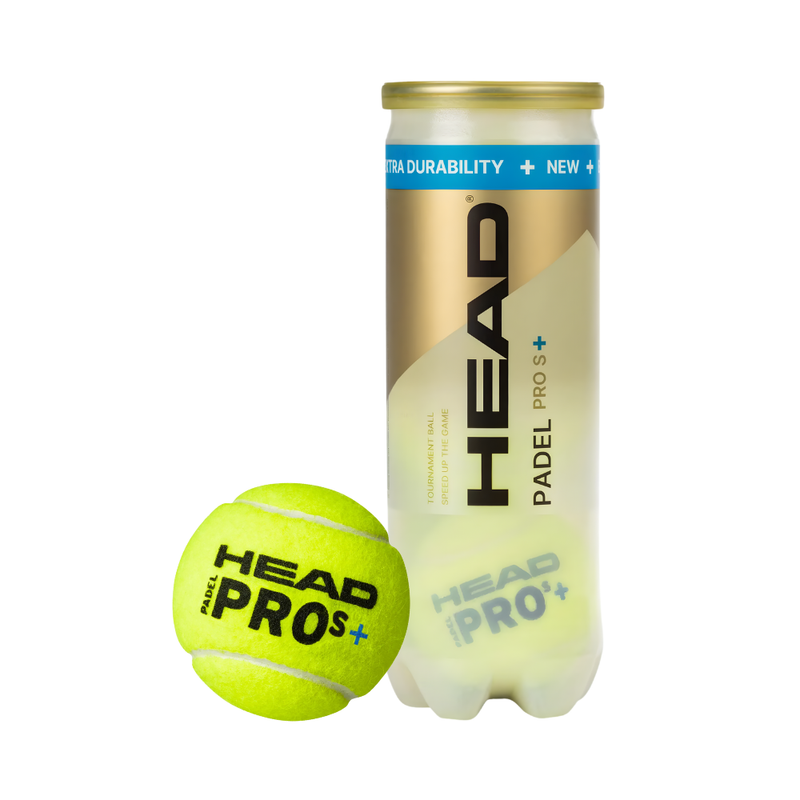 Tube de 3 balles Head Padel Pro S+ - Esprit Padel Shop