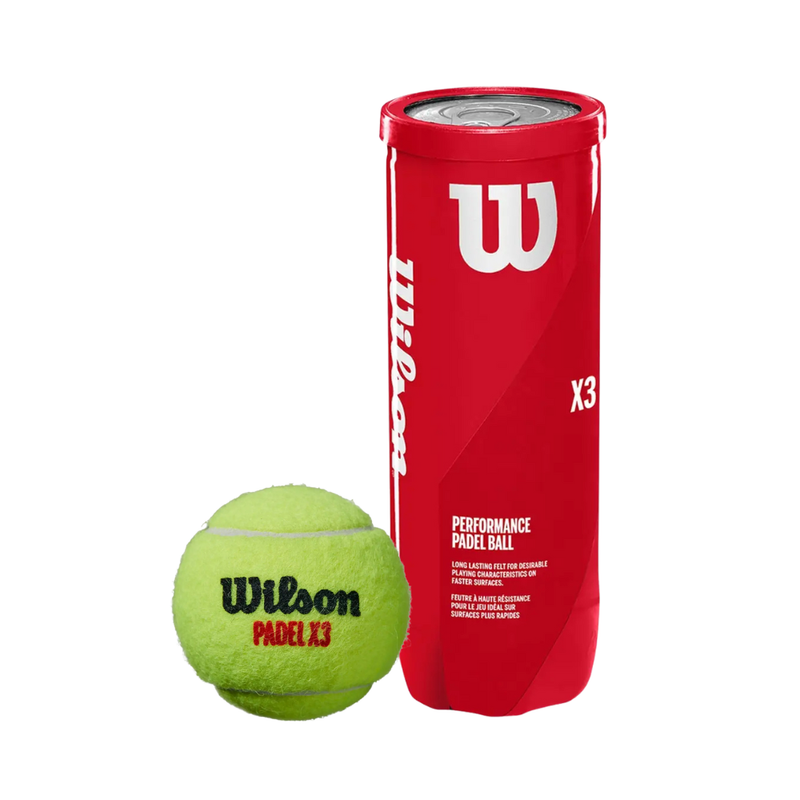 Tube de 3 balles Wilson padel - Esprit Padel Shop