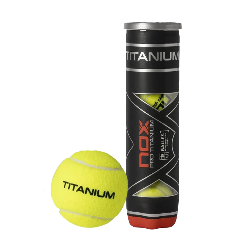 Tube de 4 balles de padel Nox Titanium pro - Esprit Padel