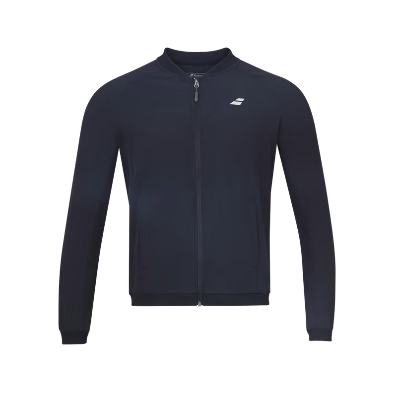 Veste Babolat Play Jacket Noir Femme Face - Esprit Padel Shop
