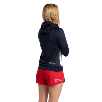 Felpa Training Zip Con Cappuccio Osaka Blu Navy Donna - Esprit Padel Negozio
