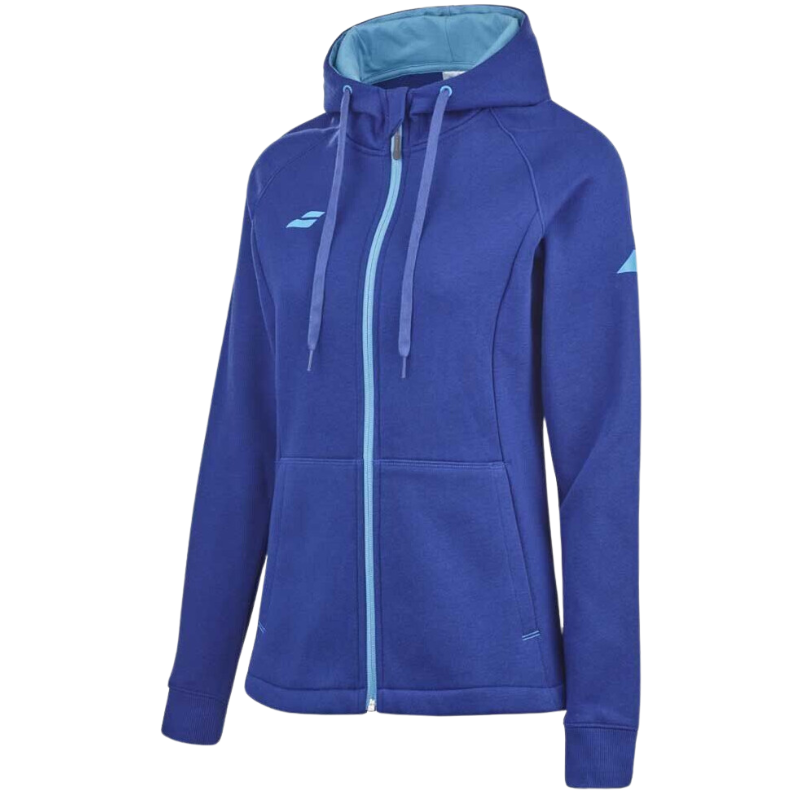 Veste Babolat Exercise Hood Jacket Bleu Femme - Esprit Padel Shop