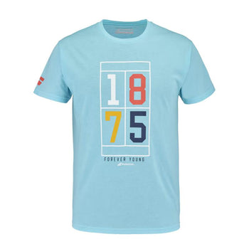 T-shirt Babolat Esercizio Vintage Tee Blu - Esprit Padel Negozio
