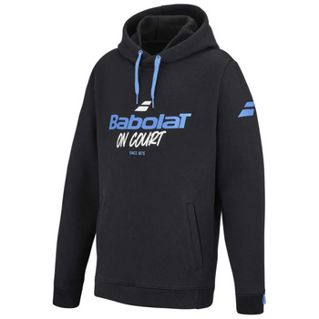 Sudadera Babolat Exercice Hood Negro Júnior - Esprit Padel Shop