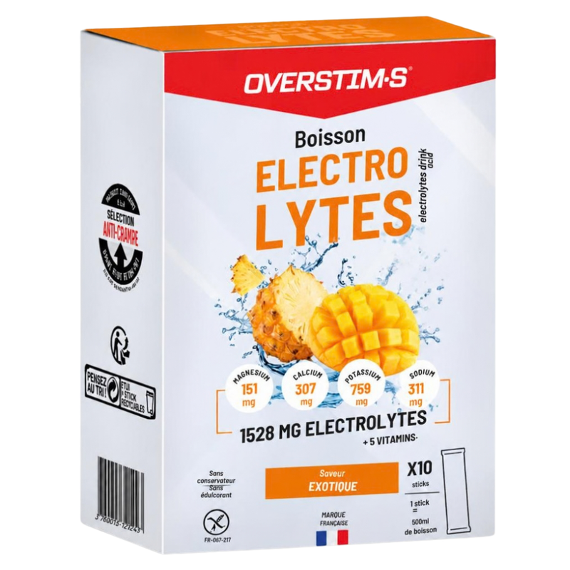 Boisson électrolytes Overstim.s Exotique - Esprit Padel Shop