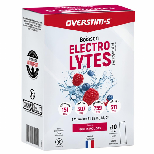 Boisson électrolytes Overstim.s Fruits rouges - Esprit Padel Shop