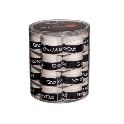 Scatola da 24 overgrips Shockout Feel and Touch Bianco - Esprit Padel Shop