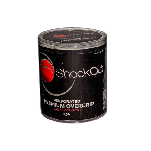 Förpackning med 24 overgrips Shockout Grip and Confort vita - Esprit Padel Shop