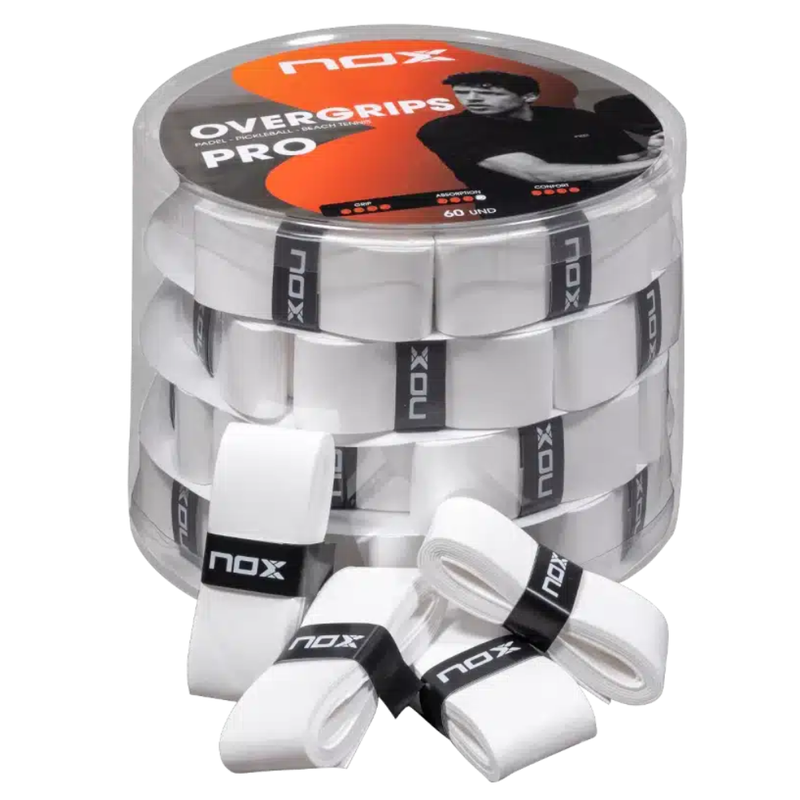 Boîte de 60 Surgrips Nox Pro Blanc - Esprit Padel Shop