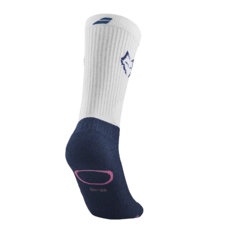 Chaussettes Babolat Mid-Calf Socks Juan Lebron Blanc 2025 - Esprit Padel Shop