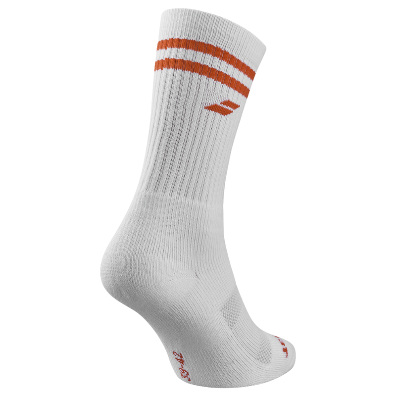 Chaussettes Babolat Team Single Socks Blanc/Rouge - Esprit Padel Shop