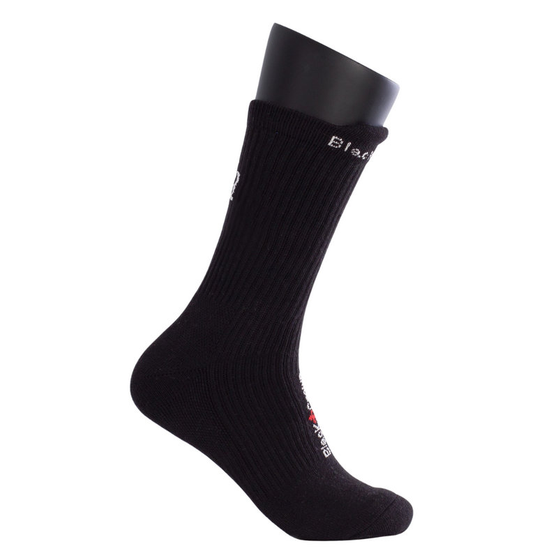 Chaussettes Black Crown Premium Noir cote - Esprit Padel Shop