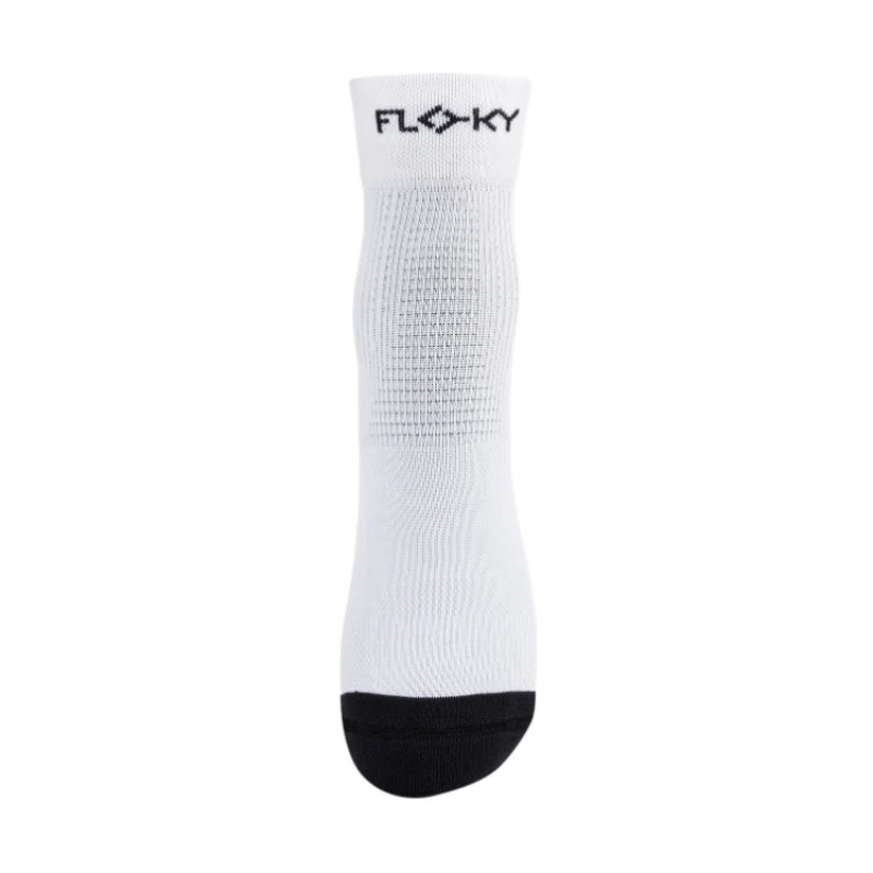 Chaussettes De Sport Floky S-mash Biomécaniques - Taille M/L - Blanc/Bleu - Soutien Cheville Et Tendon D'Achille - 3