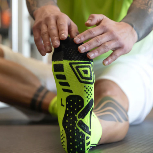 Chaussettes de Compression Floky Multisport Jaune - Esprit Padel Shop