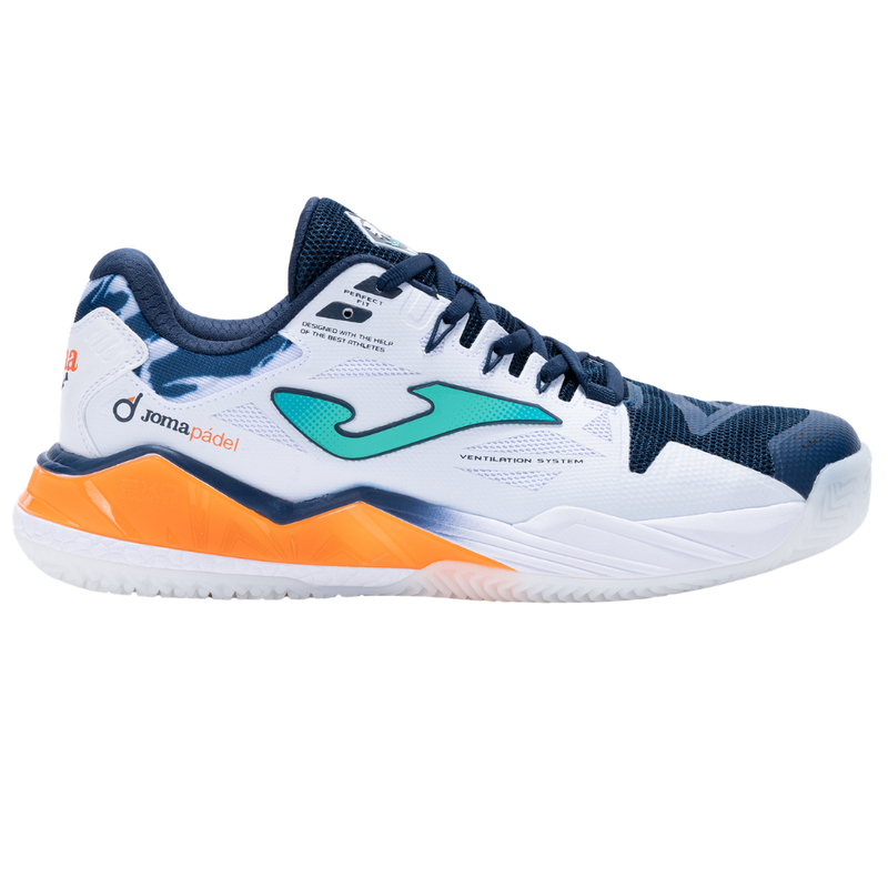 Chaussures de padel Homme Joma Spin Blanc/Orange - Esprit Padel Shop