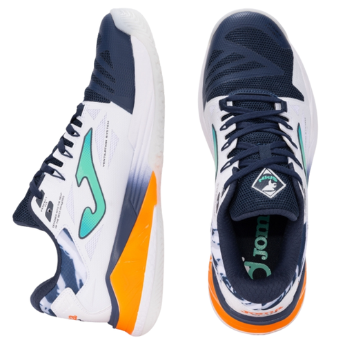 Chaussures de padel Homme Joma Spin Blanc/Orange - Esprit Padel Shop