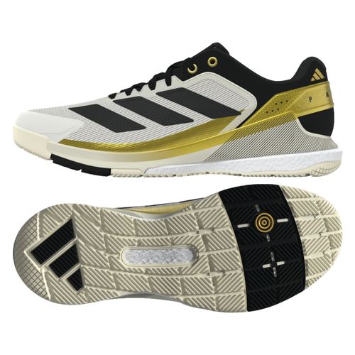 Chaussures de padel Homme Adidas Crazy Quick Boost Blanc/Gold - Esprit Padel Shop