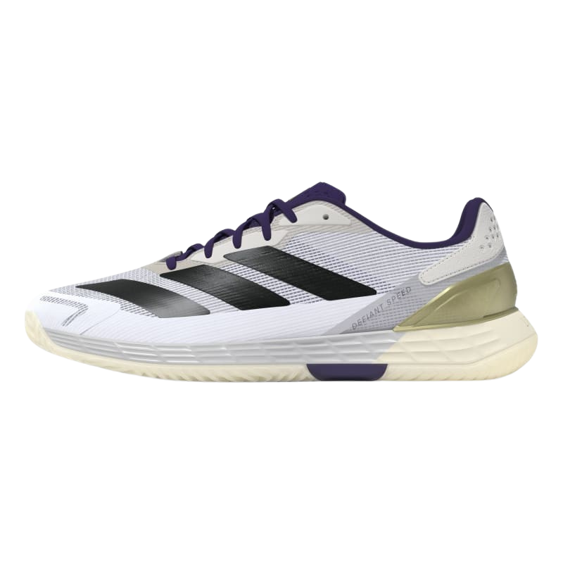 Chaussures de padel Homme Adidas Defiant Speed 2 Blanc/Violet - Esprit Padel Shop