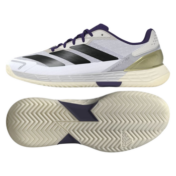 Chaussures de padel Homme Adidas Defiant Speed 2 Blanc/Violet - Esprit Padel Shop