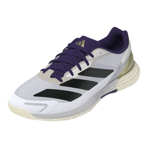 Chaussures de padel Homme Adidas Defiant Speed 2 Blanc/Violet - Esprit Padel Shop