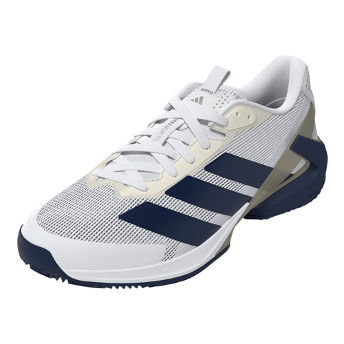 Chaussures de padel Homme Adidas Adizero Ubersonic 5 Clay Blanc/Bleu - Esprit Padel Shop
