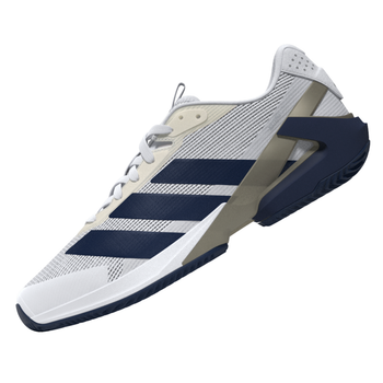 Chaussures de padel Homme Adidas Adizero Ubersonic 5 Clay Blanc/Bleu - Esprit Padel Shop