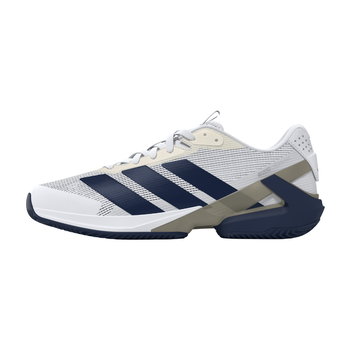 Chaussures de padel Homme Adidas Adizero Ubersonic 5 Clay Blanc/Bleu - Esprit Padel Shop