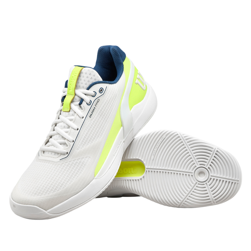 Chaussures de padel Homme Wilson Rush Pro 5 Padel Blanc/Jaune - Esprit Padel Shop