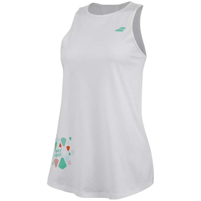 Débardeur Babolat Padel Coton Tank blanc w 3q - Esprit Padel Shop