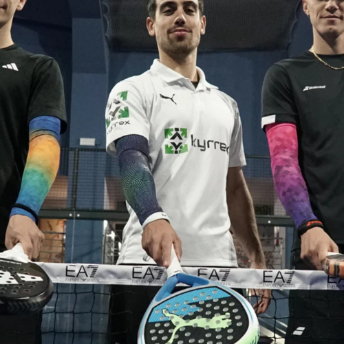 Manchette Floky No Strain Orange/Bleu - Esprit Padel Shop