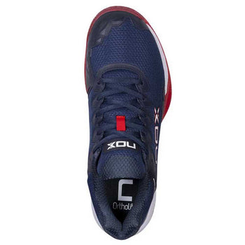 Chaussures de padel Nox ML10 Hexa Bleu rouge dessous - Esprit Padel Shop