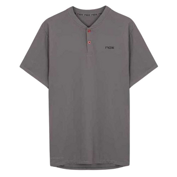 Polo Nox pro Regular gris liso - Esprit Padel Shop