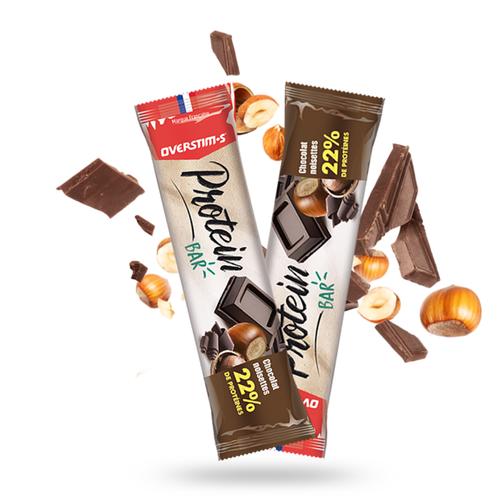 Barre Proteinée Overstim.s Chocolat/Noisette - Esprit Padel Shop