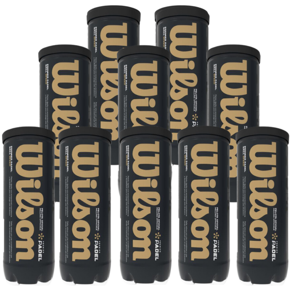 Lot De 8 Tubes Wilson Palline Da Padel Rush 100 (3 Balles Par Tube) – Jaune