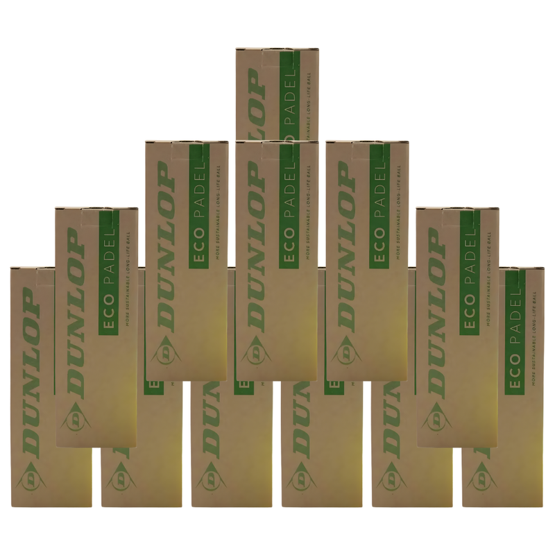 Pack de 12 tubes de balles Dunlop Eco Padel - Esprit Padel Shop