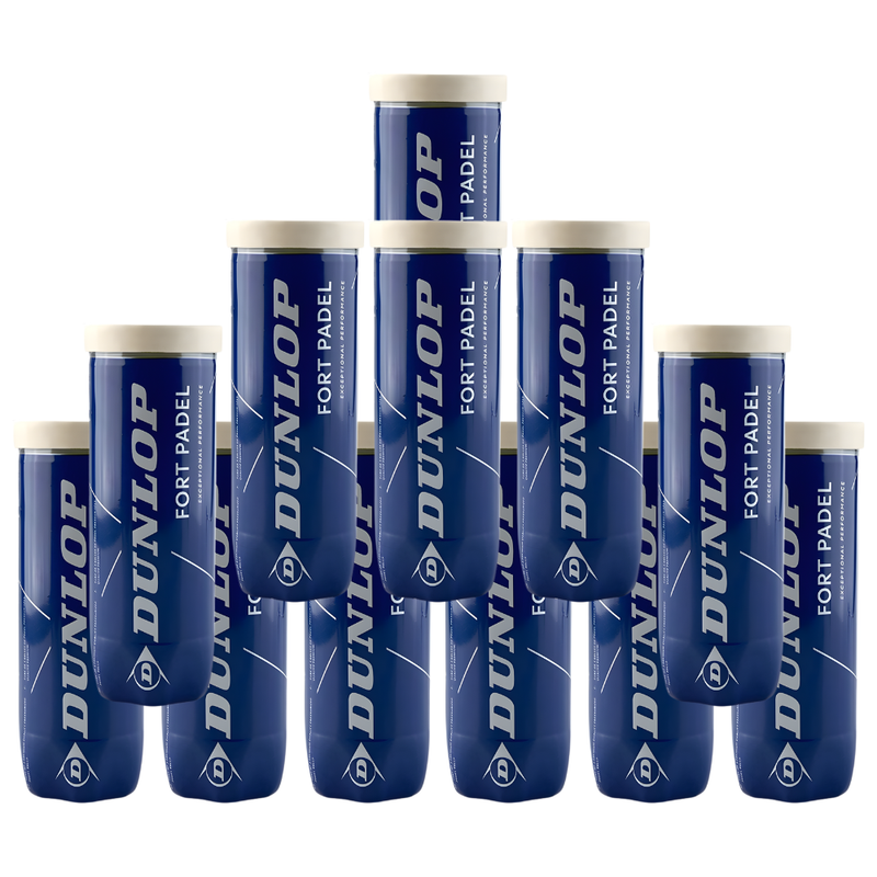 Pack de 12 tubes de balles Dunlop Fort Padel - Esprit Padel Shop