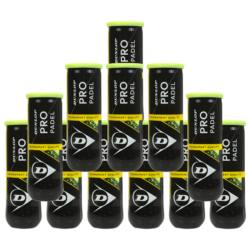 Pack de 12 tubes de balles Dunlop Pro Padel - Esprit Padel Shop