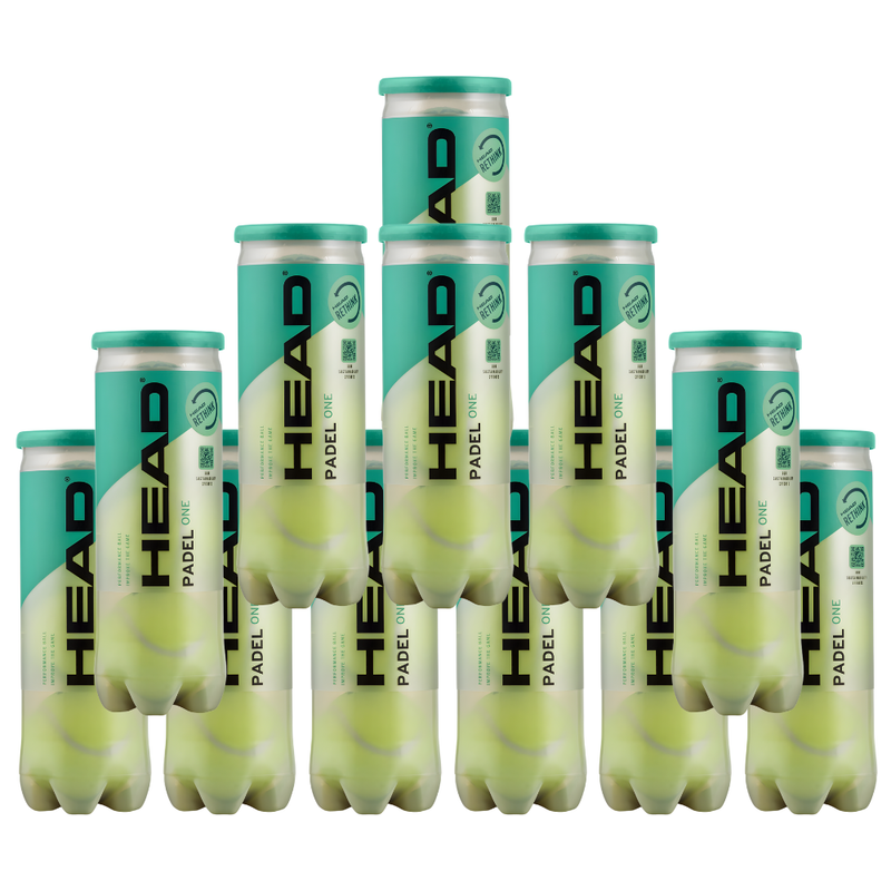 Pack de 12 tubes de balles Head Padel One - Esprit Padel Shop