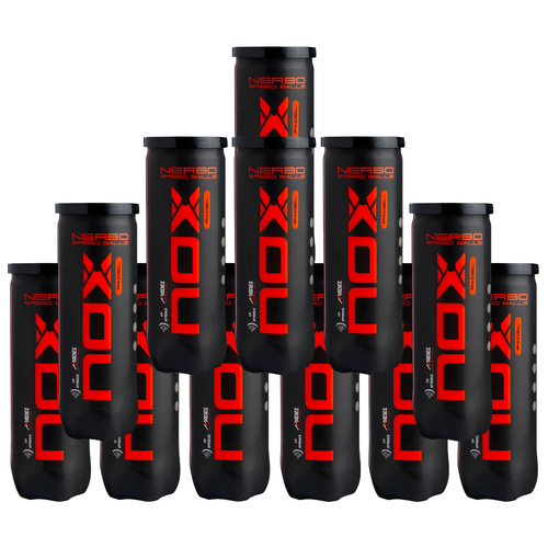 Pack de 12 tubes de balles Nox Nerbo - Esprit Padel Shop