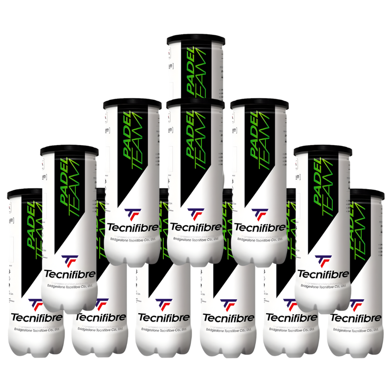 Pack de 12 tubes de balles Tecnifibre Team - Esprit Padel Shop