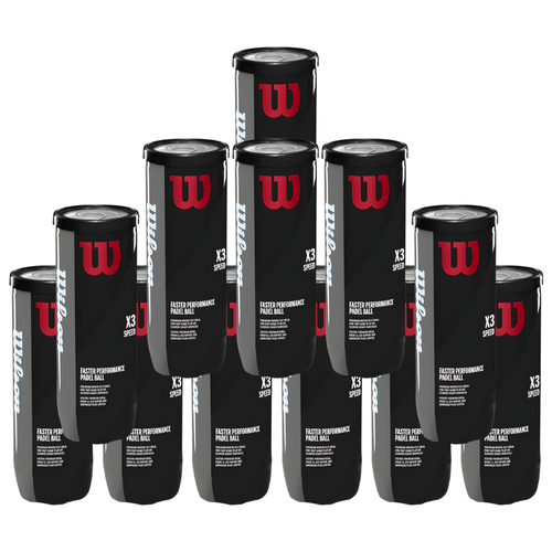 Pack de 12 tubes de balles Wilson Padel Speed - Esprit Padel Shop