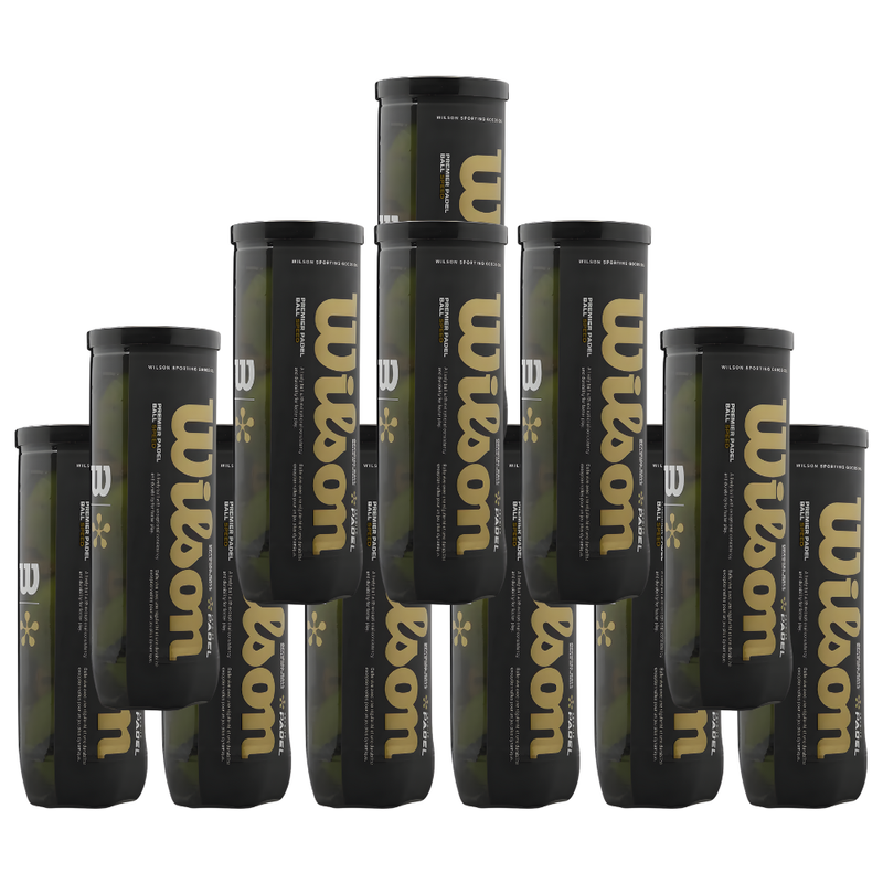 Pack de 12 tubes de balles Wilson Premier Padel Speed - Esprit Padel Shop
