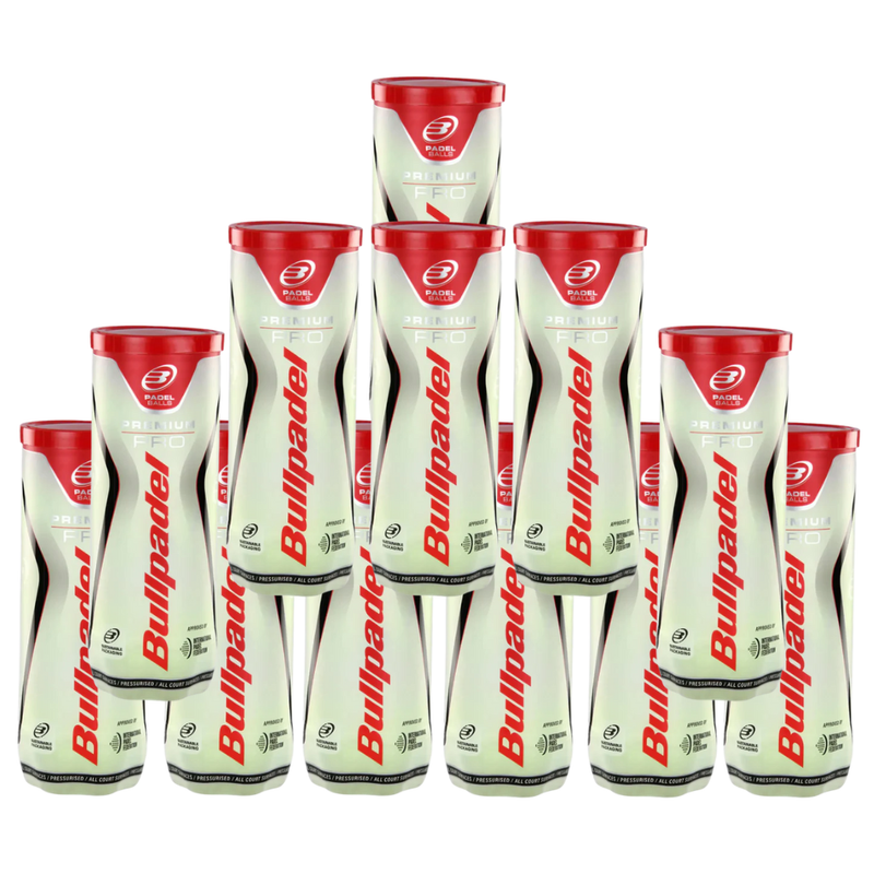 Pack de 12 tubes de balles Bullpadel Premium Pro - Esprit Padel Shop